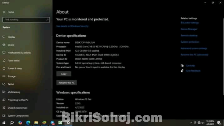 Desktop computer sale podt